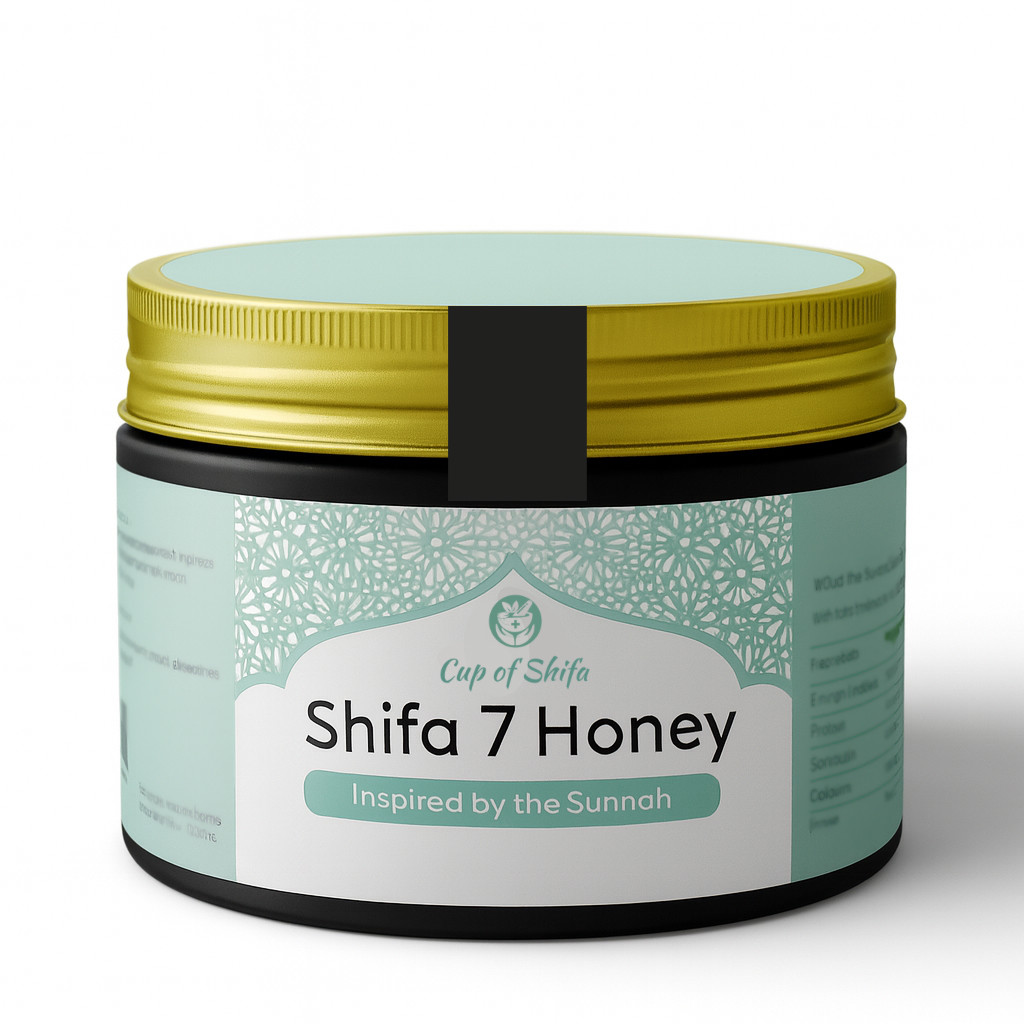 Shifa 7 Honey – Honingmix met Ajwa, Zwartezaad & Qist al Hindi