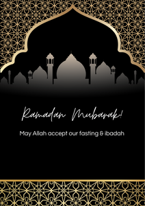 Ramadan Mubarak kaart